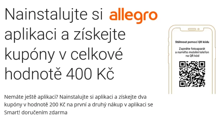 nainstalujte si aplikaci a získejte 400 slevu